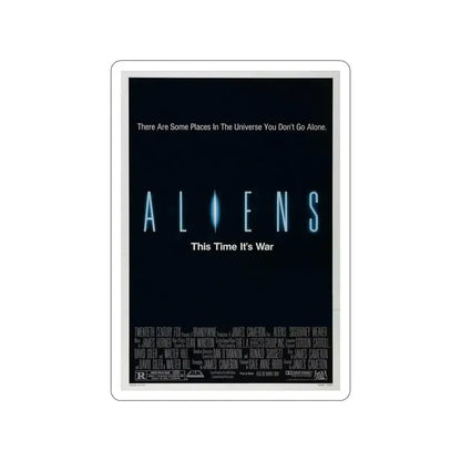 ALIENS (TEASER) 1986 Movie Poster STICKER Vinyl Die-Cut Decal 5 Inch - The Sticker Space