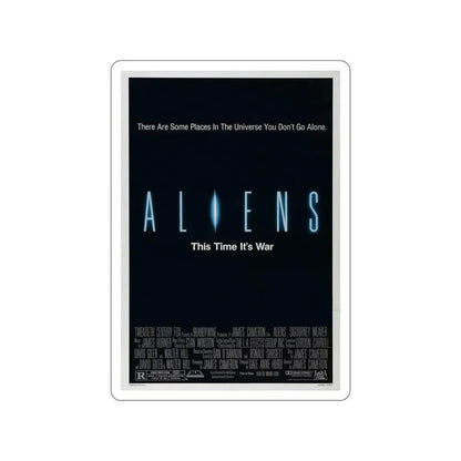 ALIENS (TEASER) 1986 Movie Poster STICKER Vinyl Die-Cut Decal 6 Inch - The Sticker Space