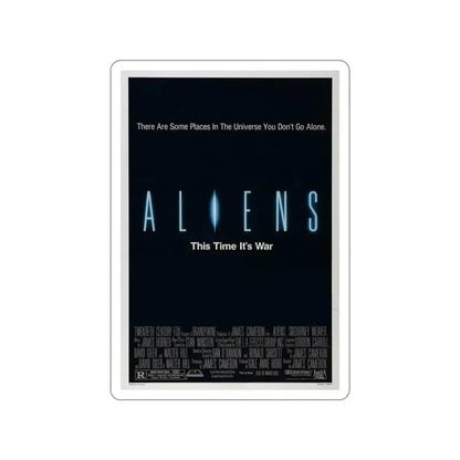 ALIENS (TEASER) 1986 Movie Poster STICKER Vinyl Die-Cut Decal - The Sticker Space