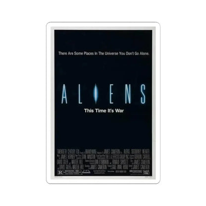 ALIENS (TEASER) 1986 Movie Poster - STICKER Vinyl Kiss-Cut Decal 2 Inch White - The Sticker Space