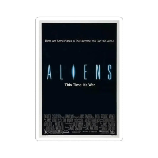 ALIENS (TEASER) 1986 Movie Poster - STICKER Vinyl Kiss-Cut Decal 2 Inch White - The Sticker Space