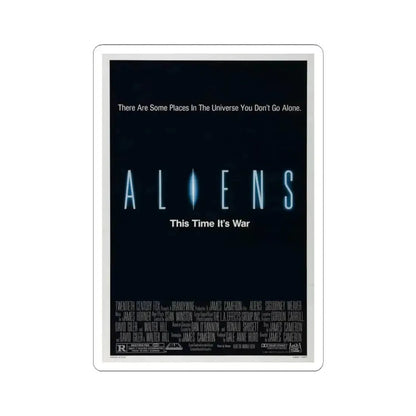 ALIENS (TEASER) 1986 Movie Poster - STICKER Vinyl Kiss-Cut Decal 3 Inch White - The Sticker Space
