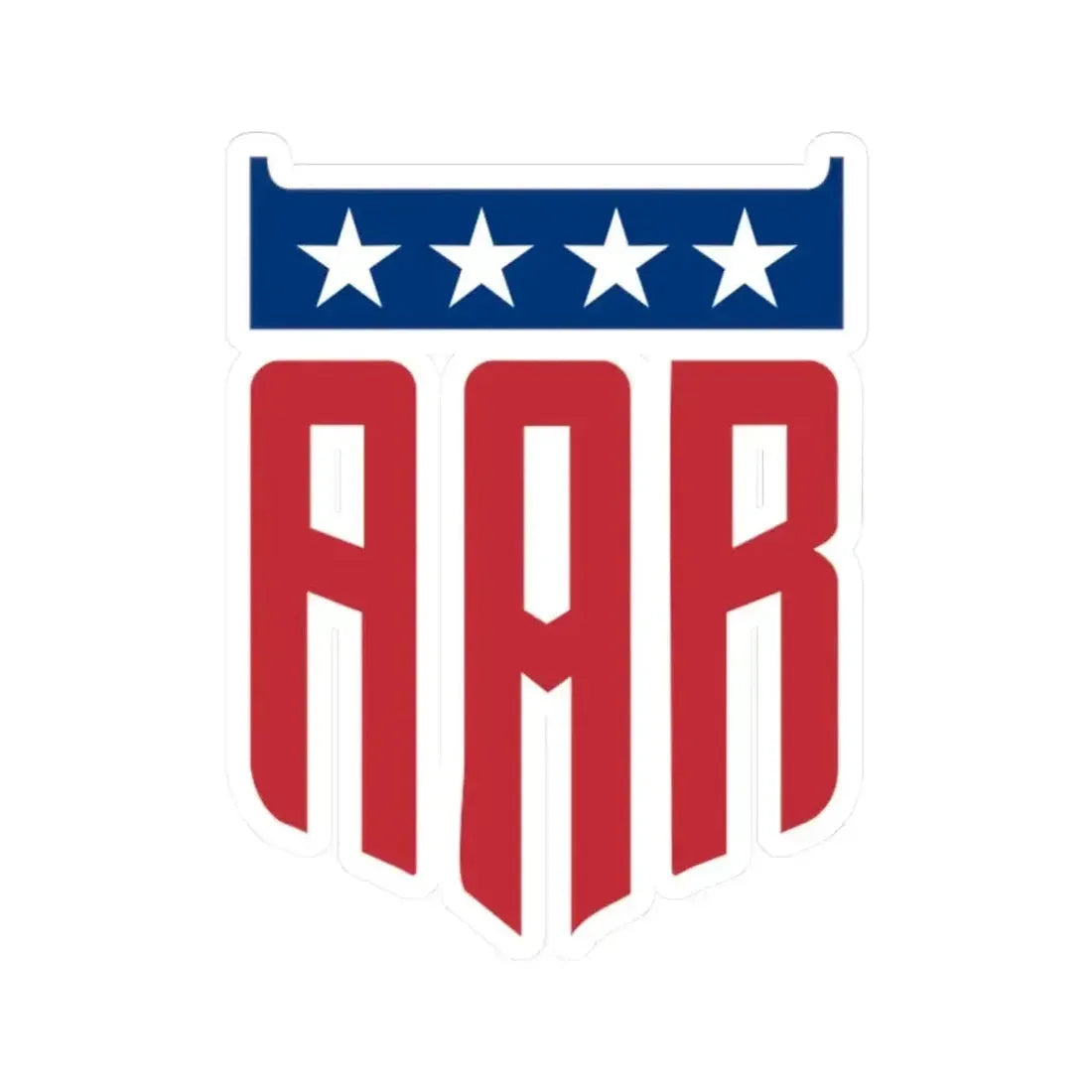 All American Racers (Logo) STICKER Vinyl Kiss-Cut Decal 2 Inch White - The Sticker Space