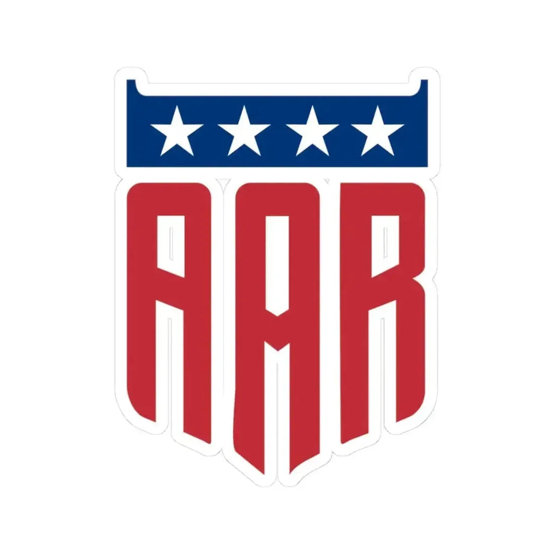 All American Racers (Logo) STICKER Vinyl Kiss-Cut Decal 3 Inch White - The Sticker Space