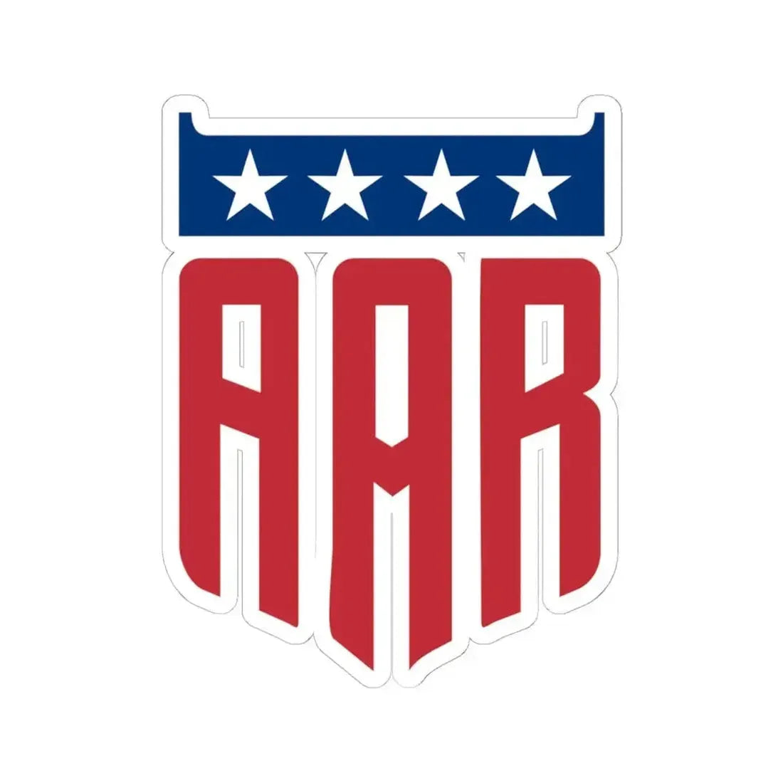 All American Racers (Logo) STICKER Vinyl Kiss-Cut Decal 6 Inch White - The Sticker Space