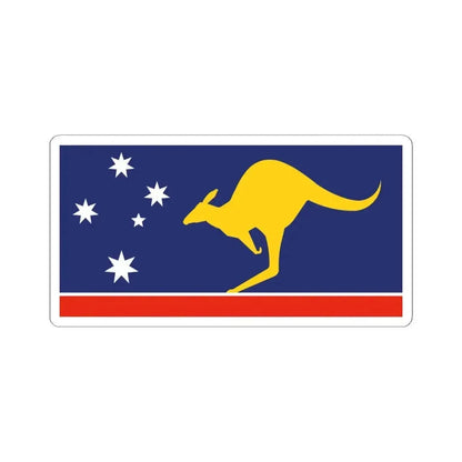 All Australian Flag 1997 Australian Flag Proposal (Australia) STICKER Vinyl Kiss-Cut Decal 4 Inch White - The Sticker Space