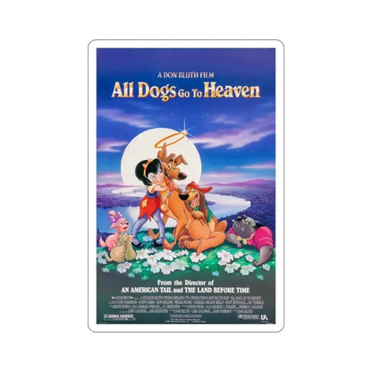 All Dogs Go To Heaven 1989 Movie Poster STICKER Vinyl Die-Cut Decal - The Sticker Space