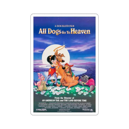 All Dogs Go To Heaven 1989 Movie Poster STICKER Vinyl Die-Cut Decal - The Sticker Space