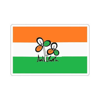 All India Trinamool Congress Flag (India) STICKER Vinyl Die-Cut Decal - The Sticker Space