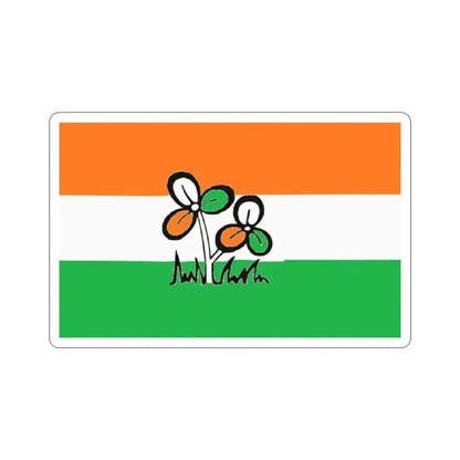 All India Trinamool Congress Flag (India) STICKER Vinyl Die-Cut Decal - The Sticker Space