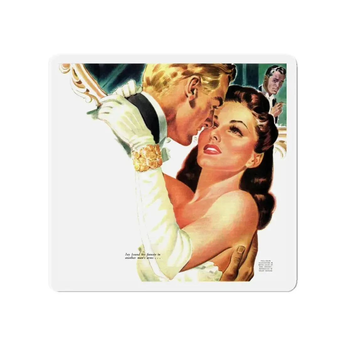 All Is Fair..., The American Magazine, May 1940 (Magazine Illustration) Refrigerator Magnet 4 Inch - The Sticker Space