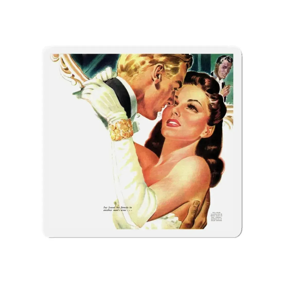 All Is Fair..., The American Magazine, May 1940 (Magazine Illustration) Refrigerator Magnet 5 Inch - The Sticker Space