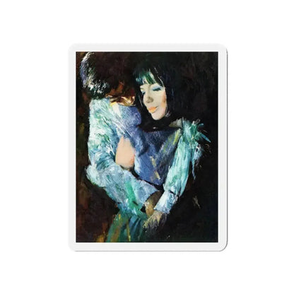 All My Yesterdays by Mary E Nutt, Woman Own magazine, 1966 (Magazine Illustration) Refrigerator Magnet 5 Inch - The Sticker Space