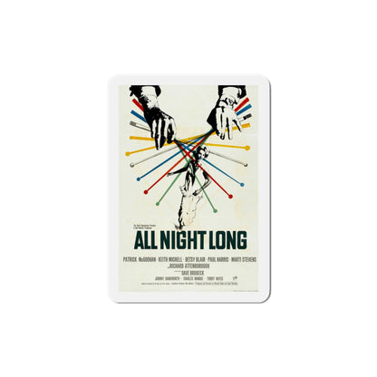 All Night Long 1962 Movie Poster Die-Cut Magnet-5 Inch-The Sticker Space