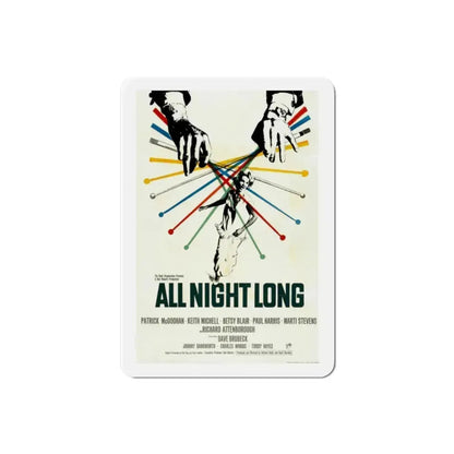 All Night Long 1962 Movie Poster Refrigerator Magnet 2 Inch - The Sticker Space
