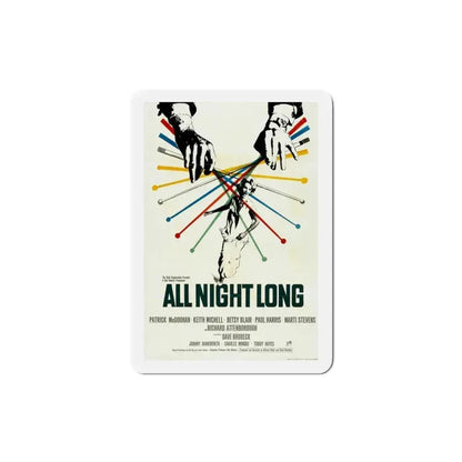 All Night Long 1962 Movie Poster Refrigerator Magnet 4 Inch - The Sticker Space