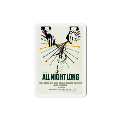 All Night Long 1962 Movie Poster Refrigerator Magnet 4 Inch - The Sticker Space