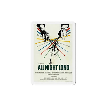 All Night Long 1962 Movie Poster Refrigerator Magnet 6 Inch - The Sticker Space
