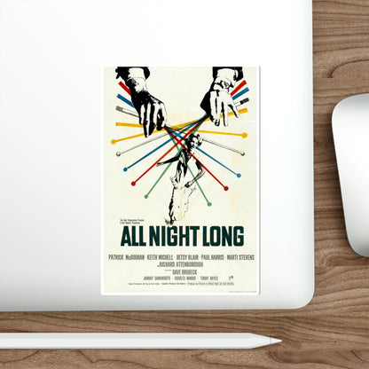 All Night Long 1962 Movie Poster STICKER Vinyl Die-Cut Decal-The Sticker Space