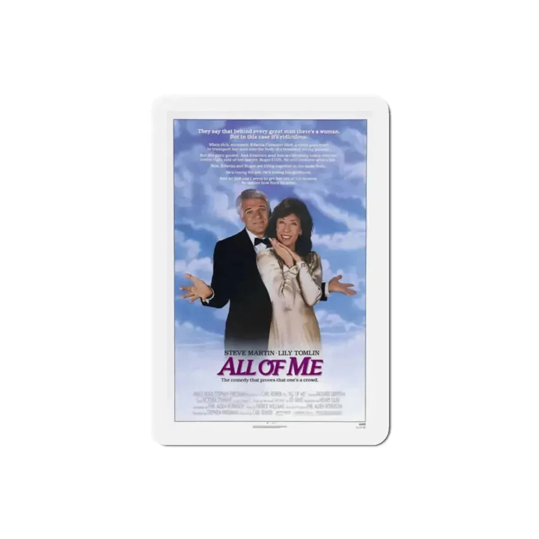 All of Me 1984 Movie Poster Refrigerator Magnet - The Sticker Space