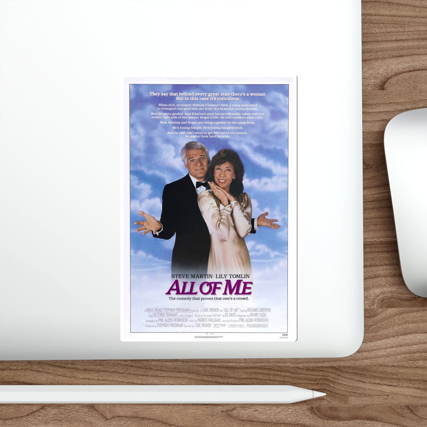 All of Me 1984 Movie Poster STICKER Vinyl Die-Cut Decal-The Sticker Space