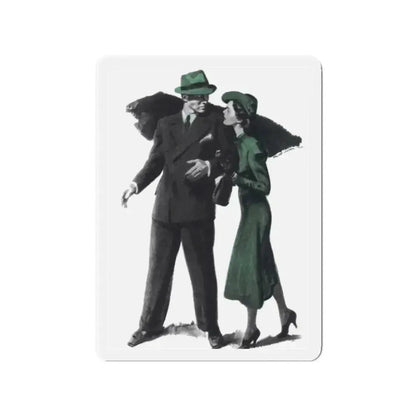 All of My Life (2), The American Magazine, September 1938 (Magazine Illustration) Refrigerator Magnet 2 Inch - The Sticker Space