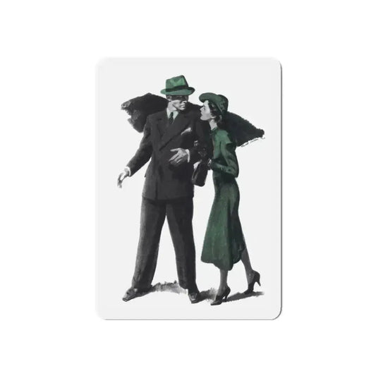 All of My Life (2), The American Magazine, September 1938 (Magazine Illustration) Refrigerator Magnet 6 Inch - The Sticker Space