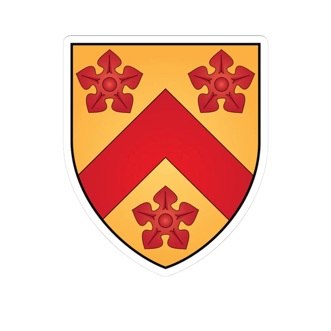 All-Souls College Oxford Coat Of Arms (England) (Coat of Arms) STICKER Vinyl Kiss-Cut Decal 3 Inch White - The Sticker Space
