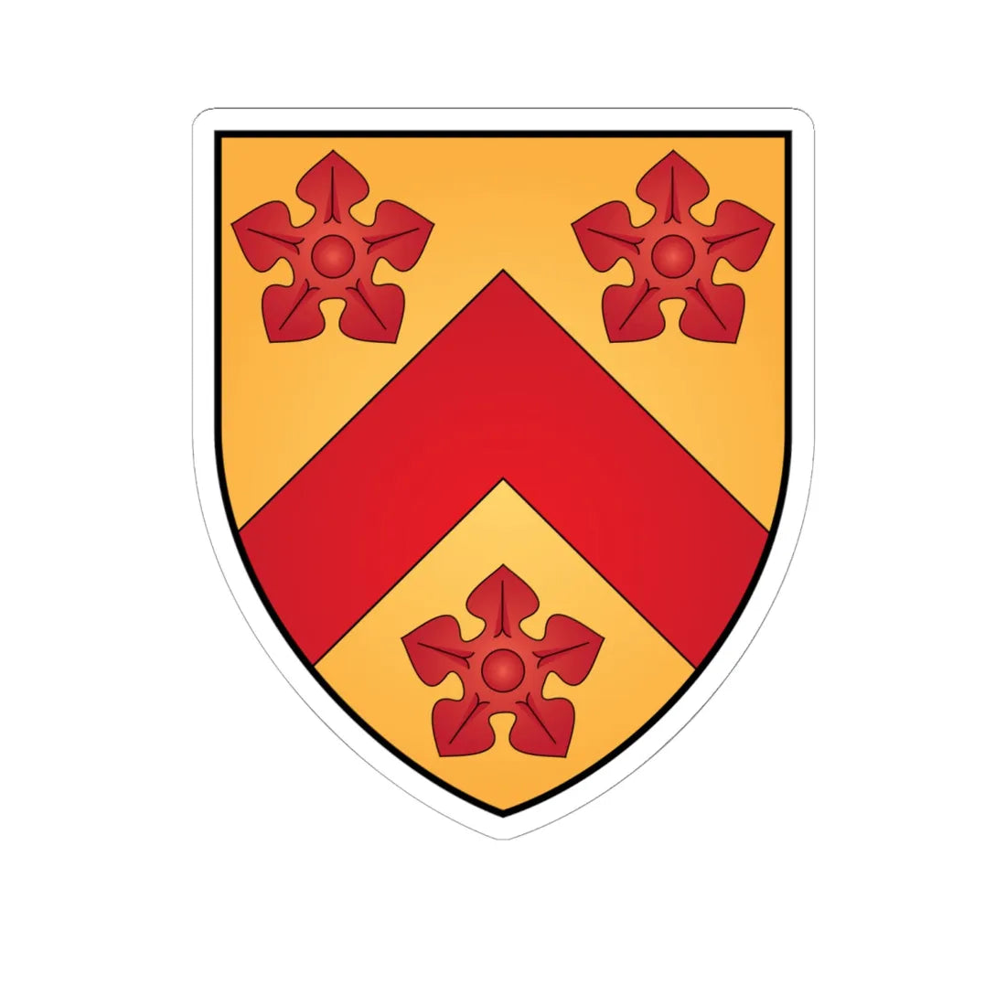 All-Souls College Oxford Coat Of Arms (England) (Coat of Arms) STICKER Vinyl Kiss-Cut Decal 6 Inch White - The Sticker Space