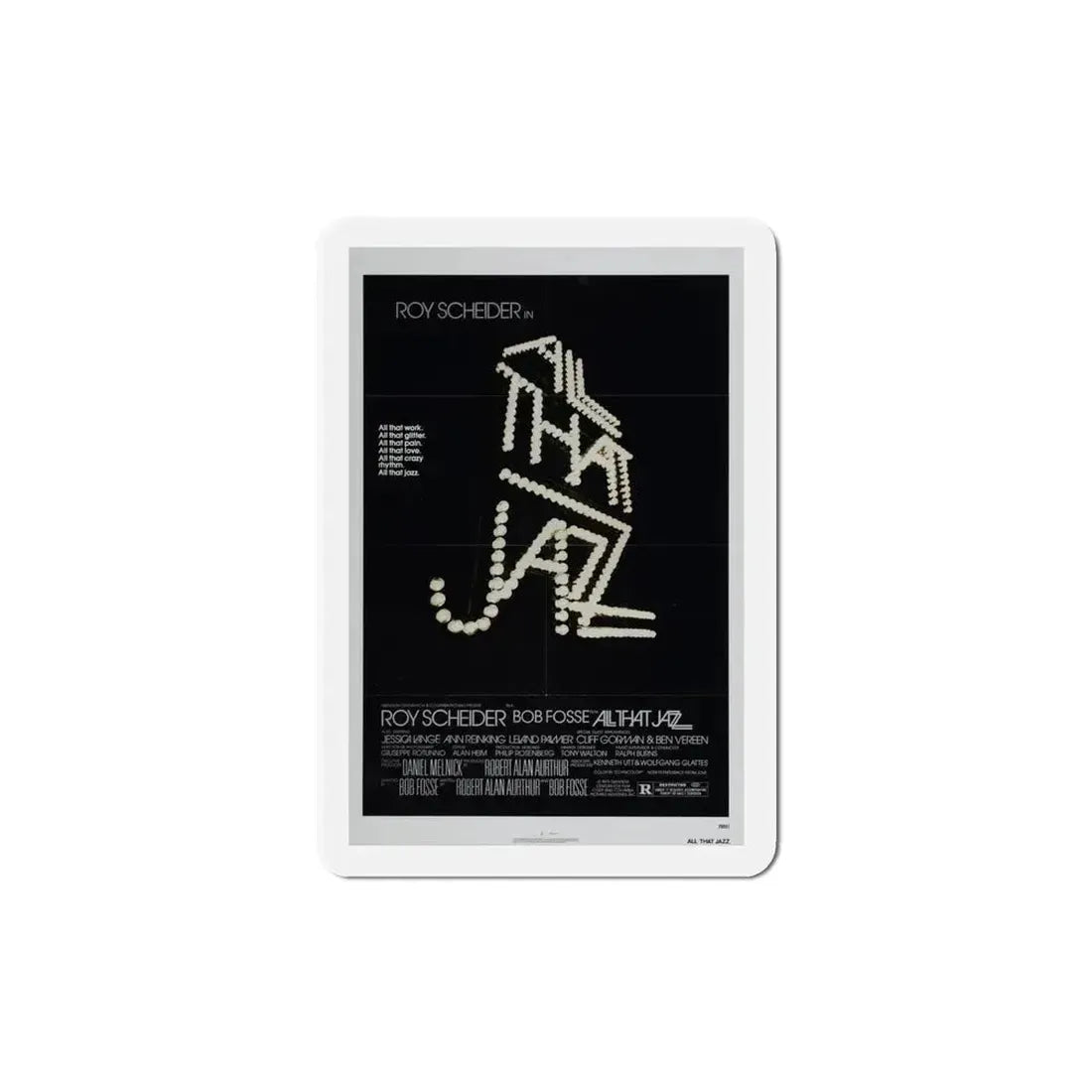 All That Jazz 1979 Movie Poster Refrigerator Magnet 4 Inch - The Sticker Space