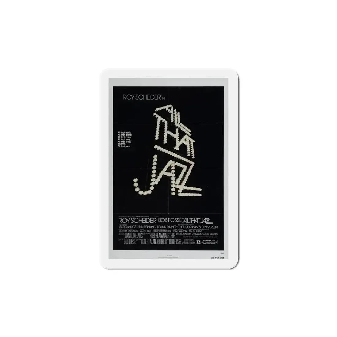 All That Jazz 1979 Movie Poster Refrigerator Magnet 5 Inch - The Sticker Space