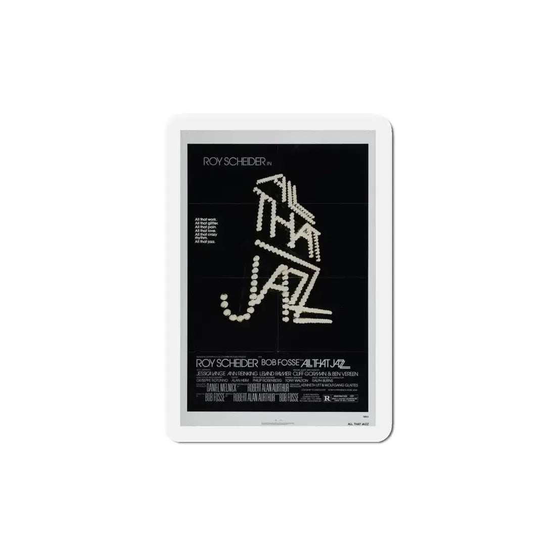 All That Jazz 1979 Movie Poster Refrigerator Magnet - The Sticker Space