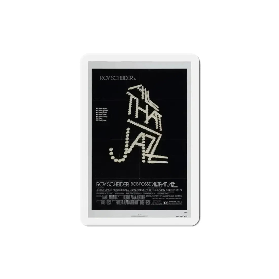 All That Jazz 1979 Movie Poster Refrigerator Magnet - The Sticker Space