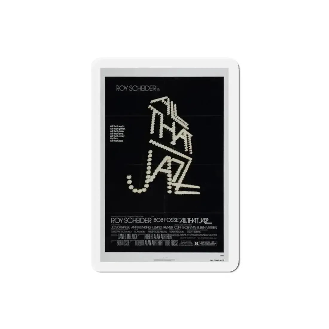 All That Jazz 1979 Movie Poster Refrigerator Magnet - The Sticker Space