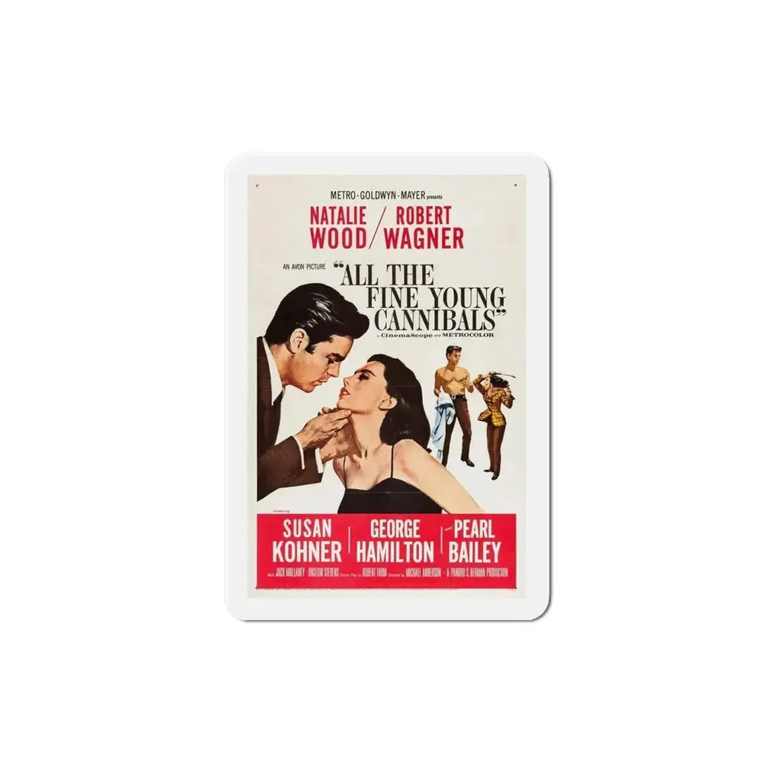 All the Fine Young Cannibals 1960 Movie Poster Refrigerator Magnet - The Sticker Space