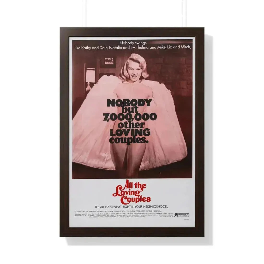 ALL THE LOVING COUPLES 1969 - Framed Movie Poster - The Sticker Space