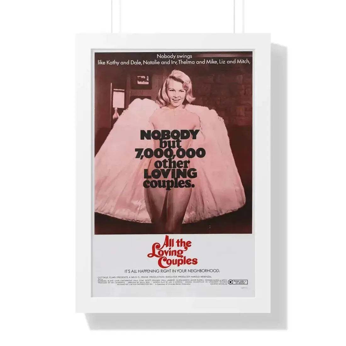 ALL THE LOVING COUPLES 1969 - Framed Movie Poster - The Sticker Space