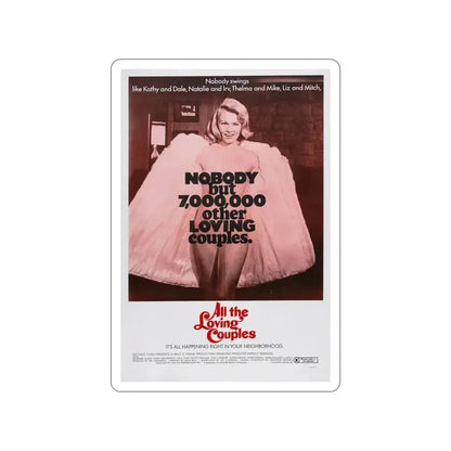 ALL THE LOVING COUPLES 1969 Movie Poster STICKER Vinyl Die-Cut Decal 5 Inch - The Sticker Space