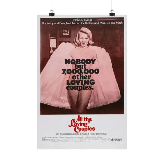 ALL THE LOVING COUPLES 1969 - Paper Movie Poster 12″ x 18″ Matte - The Sticker Space