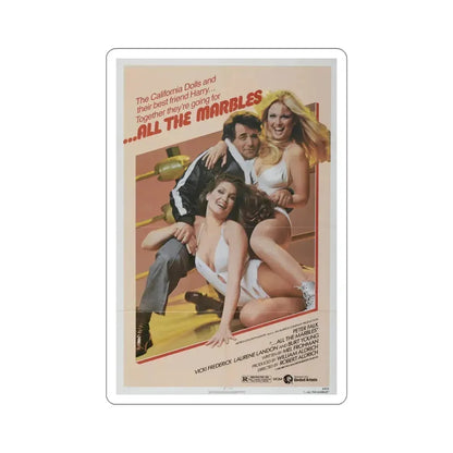 All the Marbles 1981 Movie Poster STICKER Vinyl Die-Cut Decal 5 Inch - The Sticker Space
