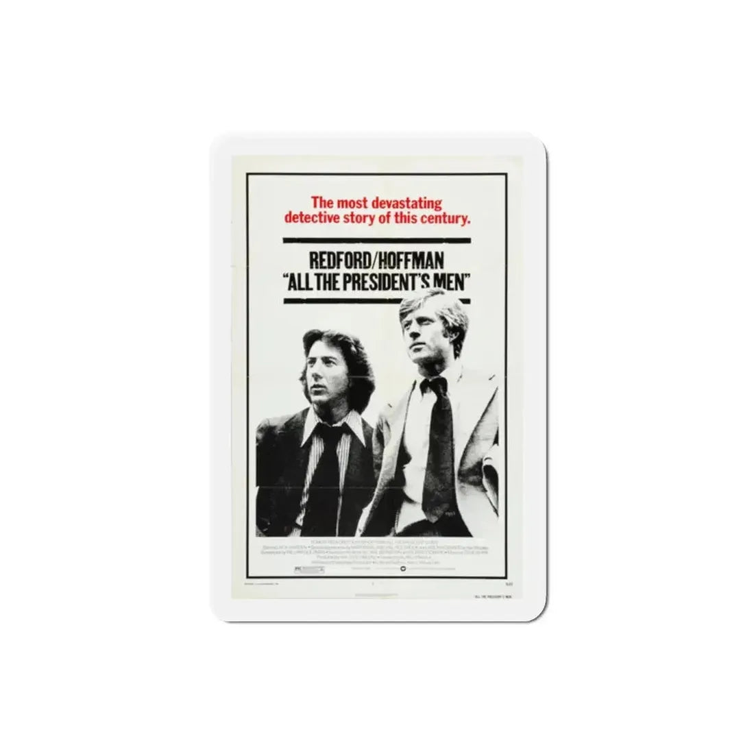 All the President's Men 1976 Movie Poster Refrigerator Magnet - The Sticker Space