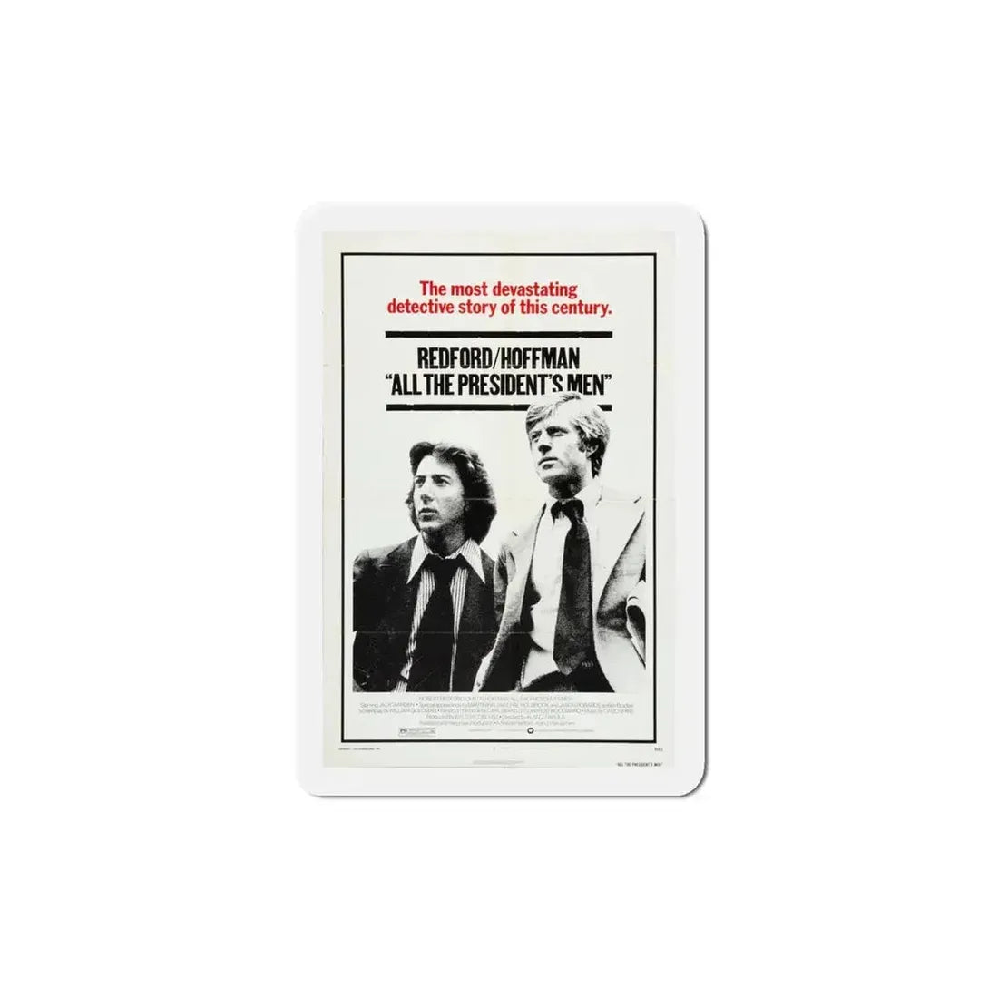 All the President's Men 1976 Movie Poster Refrigerator Magnet - The Sticker Space