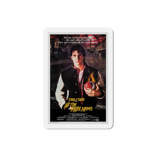 All the Right Moves 1983 Movie Poster Die-Cut Magnet-2" x 2"-The Sticker Space