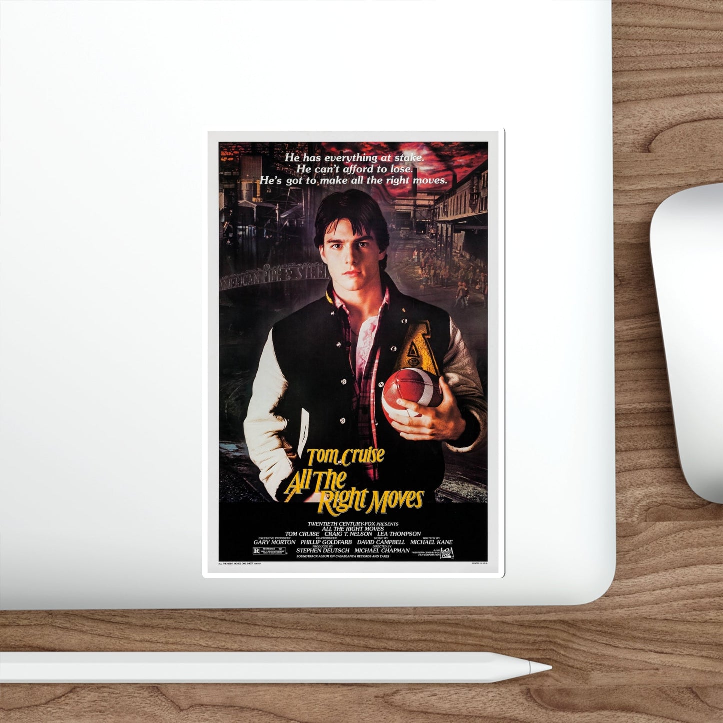 All the Right Moves 1983 Movie Poster STICKER Vinyl Die-Cut Decal-The Sticker Space