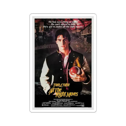 All the Right Moves 1983 Movie Poster - STICKER Vinyl Kiss-Cut Decal 4 Inch White - The Sticker Space