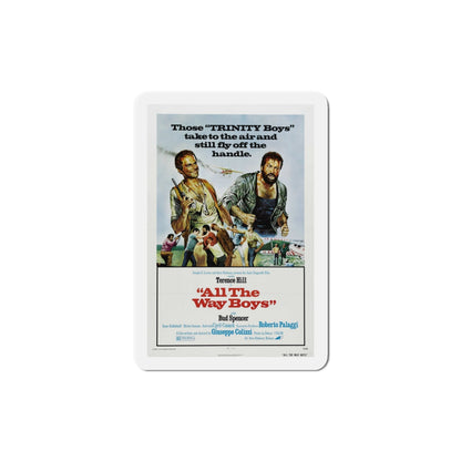 All the Way Boys 1973 Movie Poster Die-Cut Magnet-4 Inch-The Sticker Space