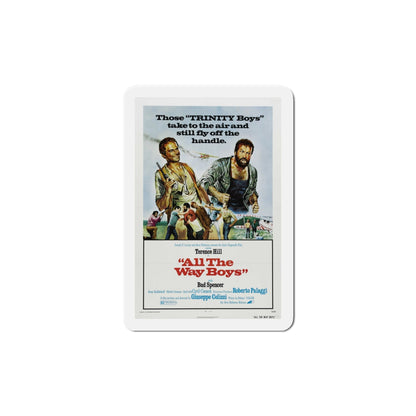 All the Way Boys 1973 Movie Poster Die-Cut Magnet-6 Inch-The Sticker Space