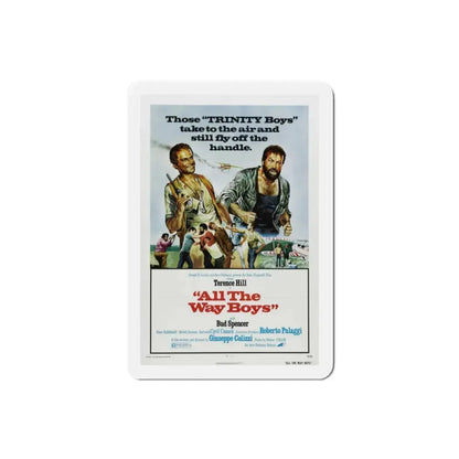 All the Way Boys 1973 Movie Poster Refrigerator Magnet 2 Inch - The Sticker Space