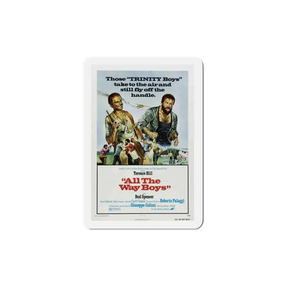 All the Way Boys 1973 Movie Poster Refrigerator Magnet 4 Inch - The Sticker Space