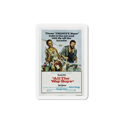 All the Way Boys 1973 Movie Poster Refrigerator Magnet - The Sticker Space